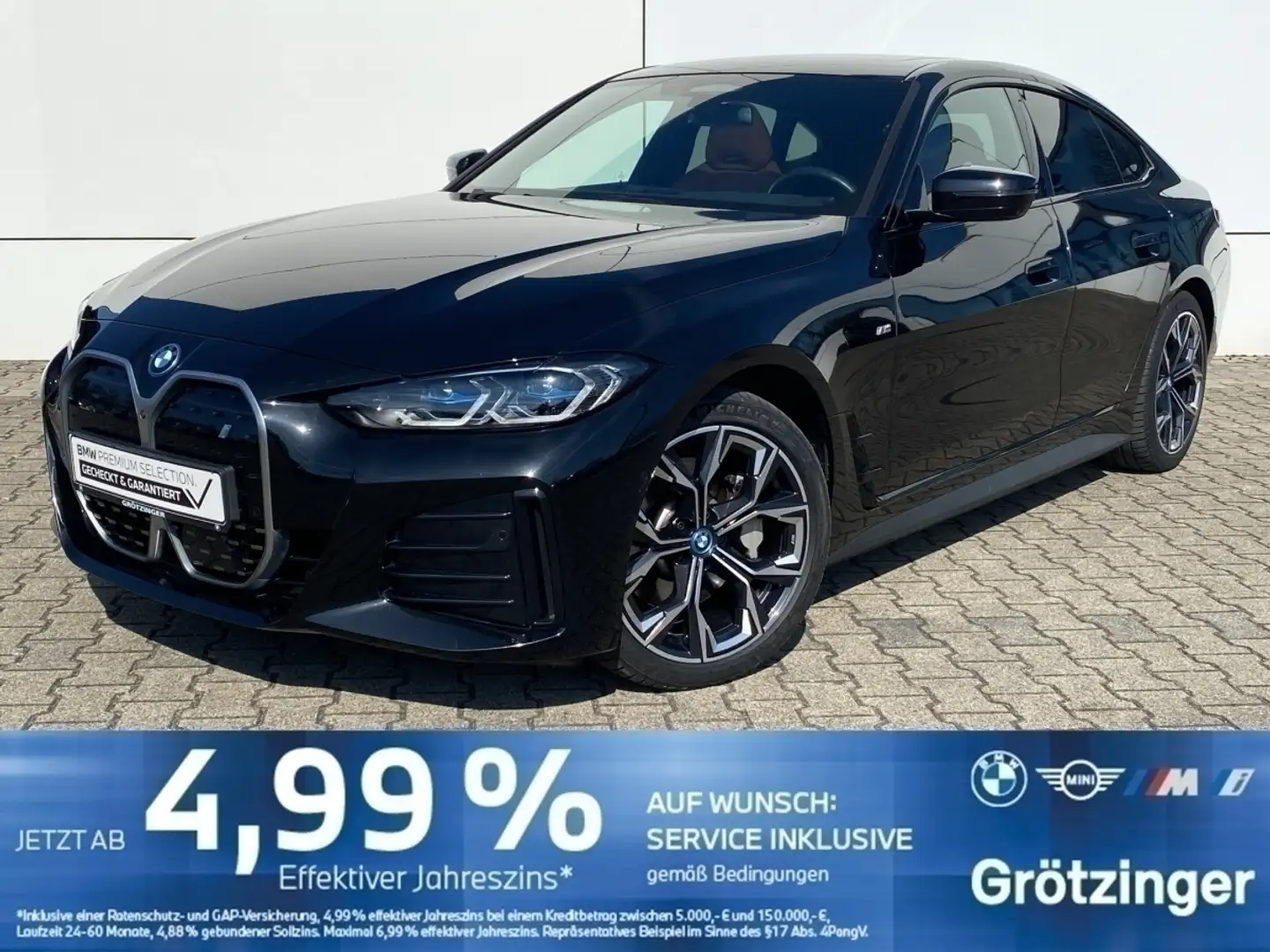 BMW i4 eDrive40 Gran Coupé M Sport GSD+HUD+HIFI+DAB+ Noir - 1