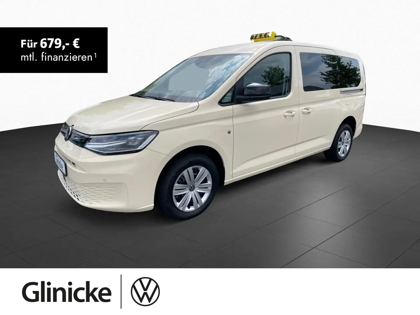 Volkswagen Caddy Taxi 2.0 TDI DSG Heckausschnitt Taxam Beige - 1