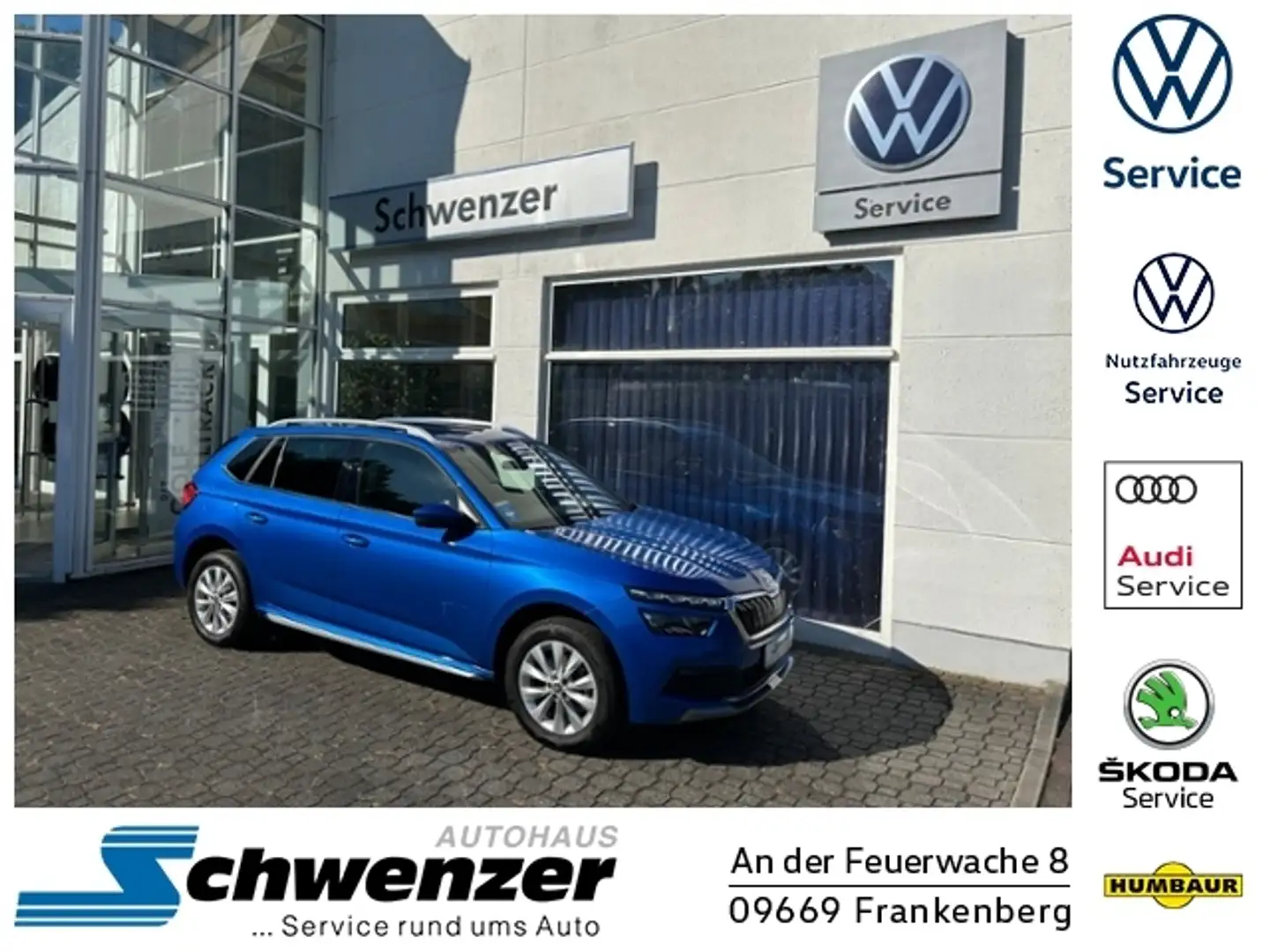 Skoda Kamiq Style LED Vor.AHZV beh.FS SHZ GRA KLIMA ALU Bleu - 1
