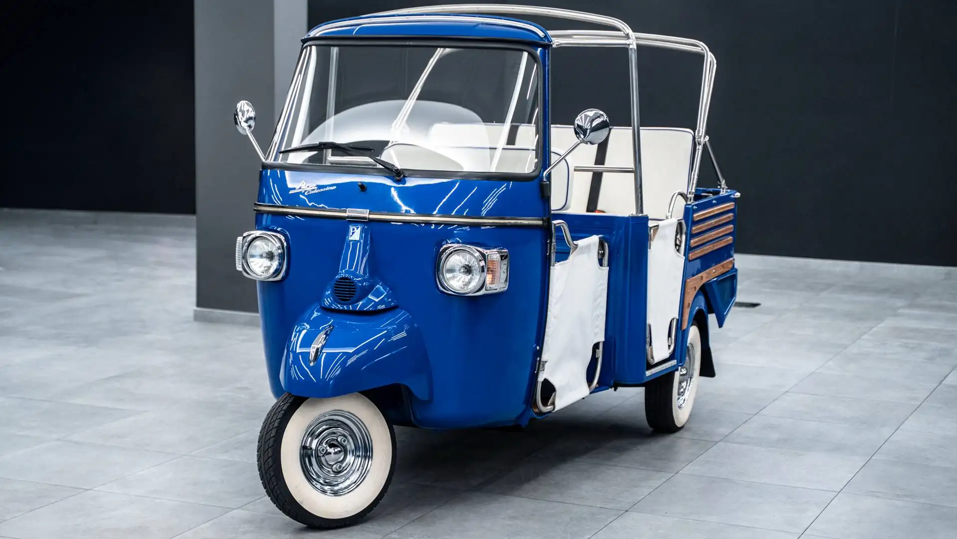 Piaggio Ape Calessino Edizione Limitata Nº 176/999 678 Km Cert. Unico Prop. Blau - 1