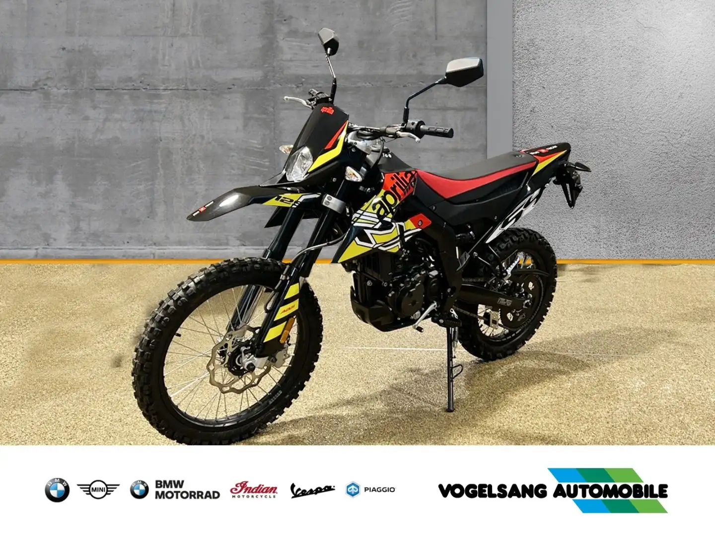 Aprilia RX 125 Enduro, Geländebereifung, Aktionspreis Mo Schwarz - 1