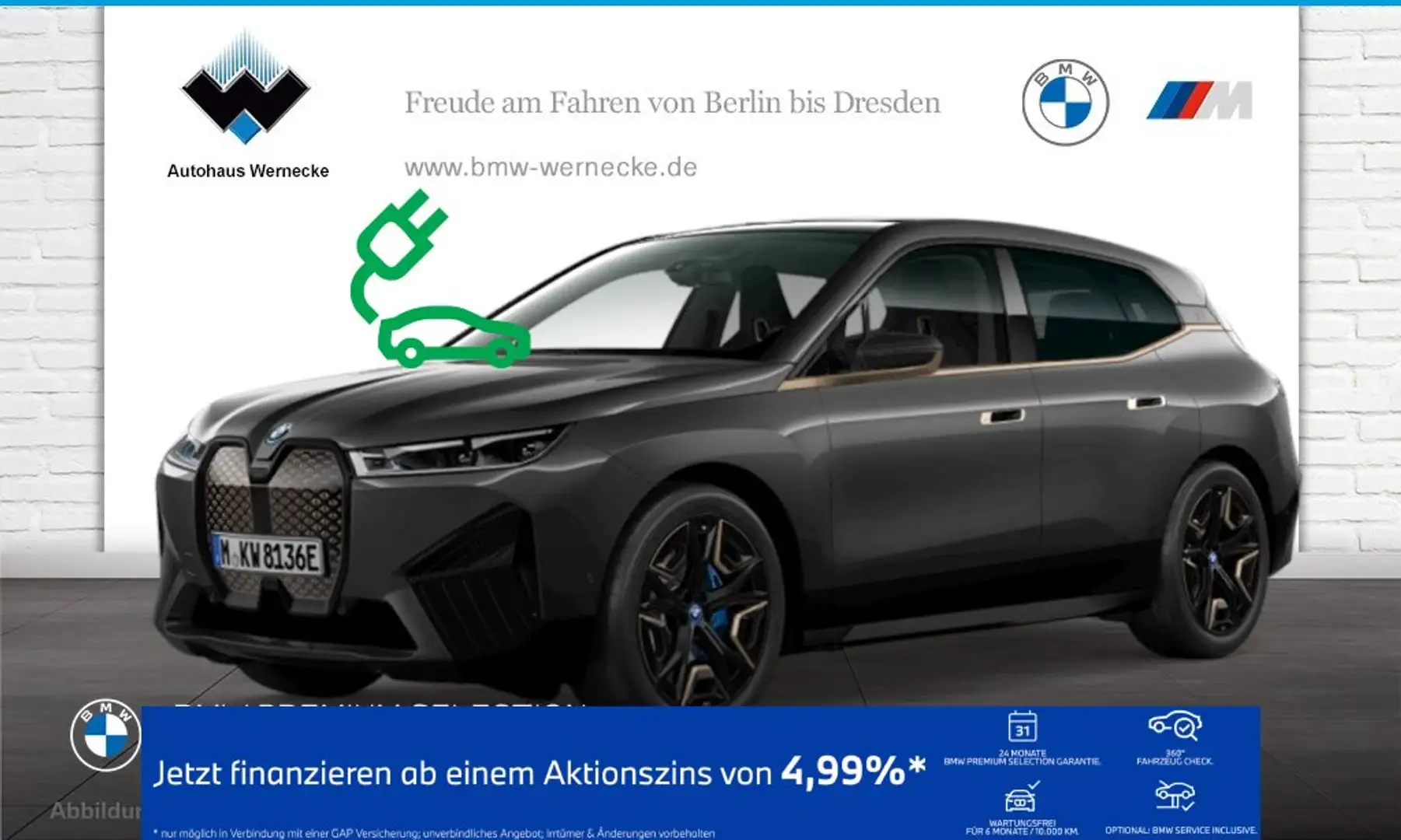 BMW iX xDrive40 Sportpaket HK HiFi DAB Aktivlenkung Grau - 1