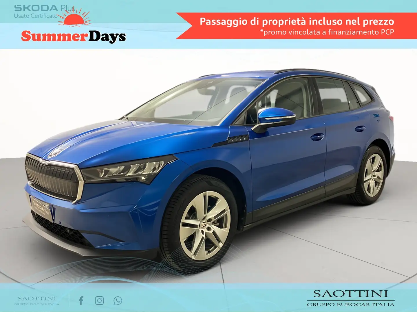 Skoda Enyaq IV 60 Executive Blu/Azzurro - 1