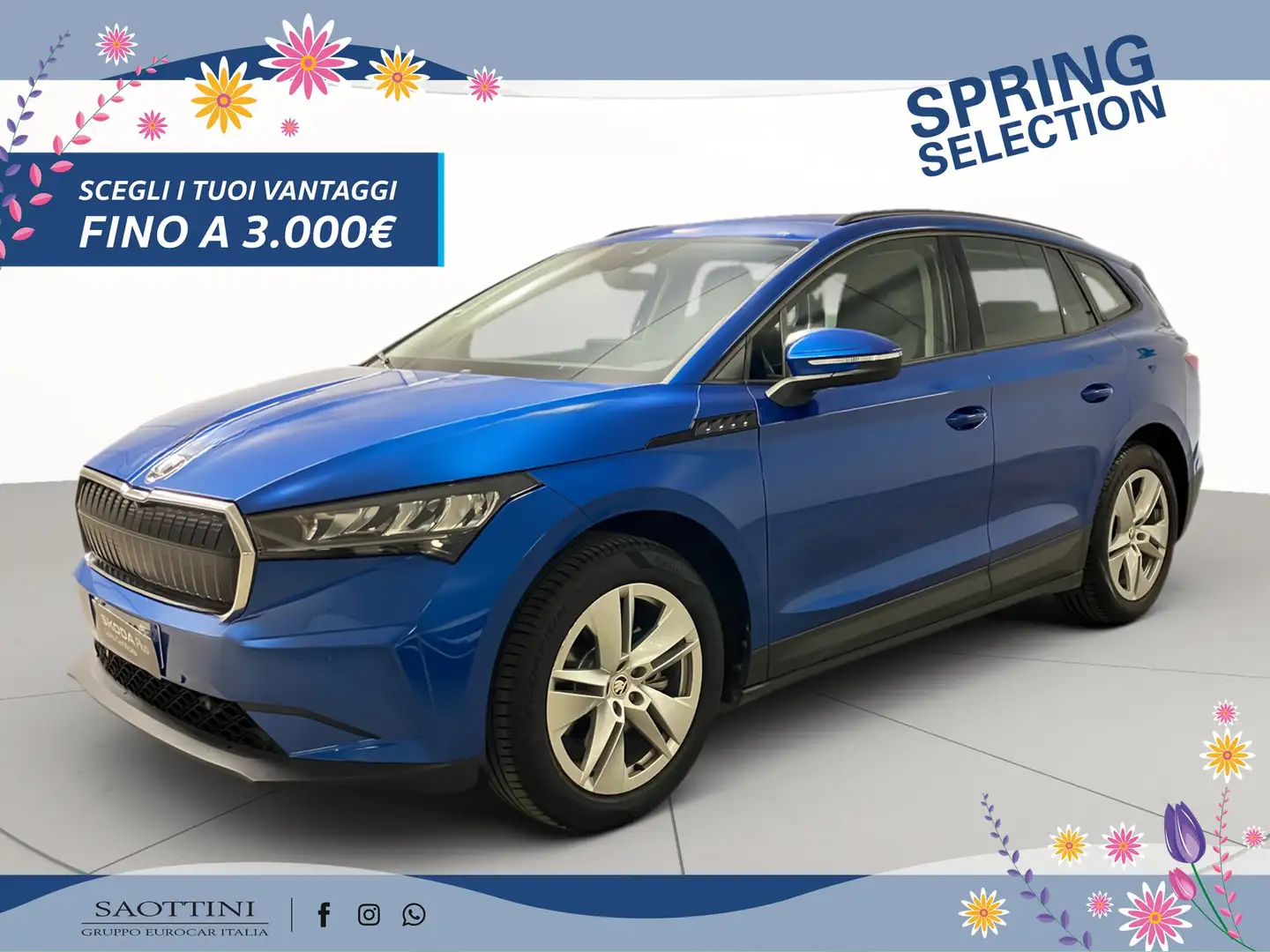 Skoda Enyaq IV 60 Executive Blu/Azzurro - 1