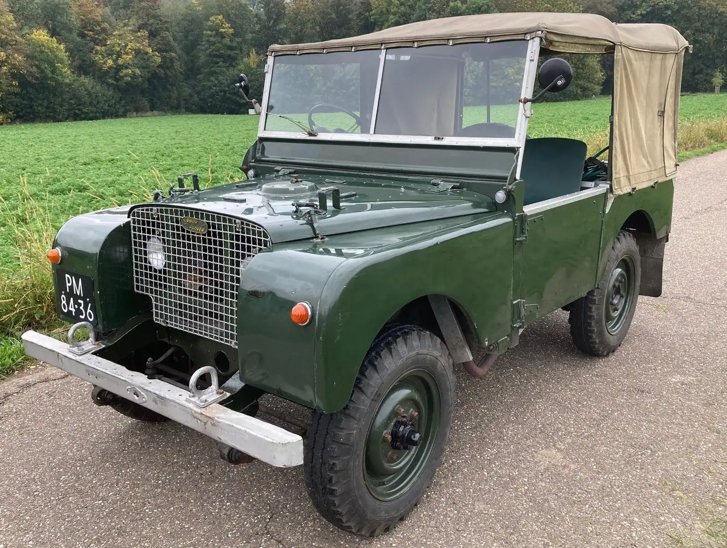 Land Rover Series 80" Series 1 Full Grille Groen - 1