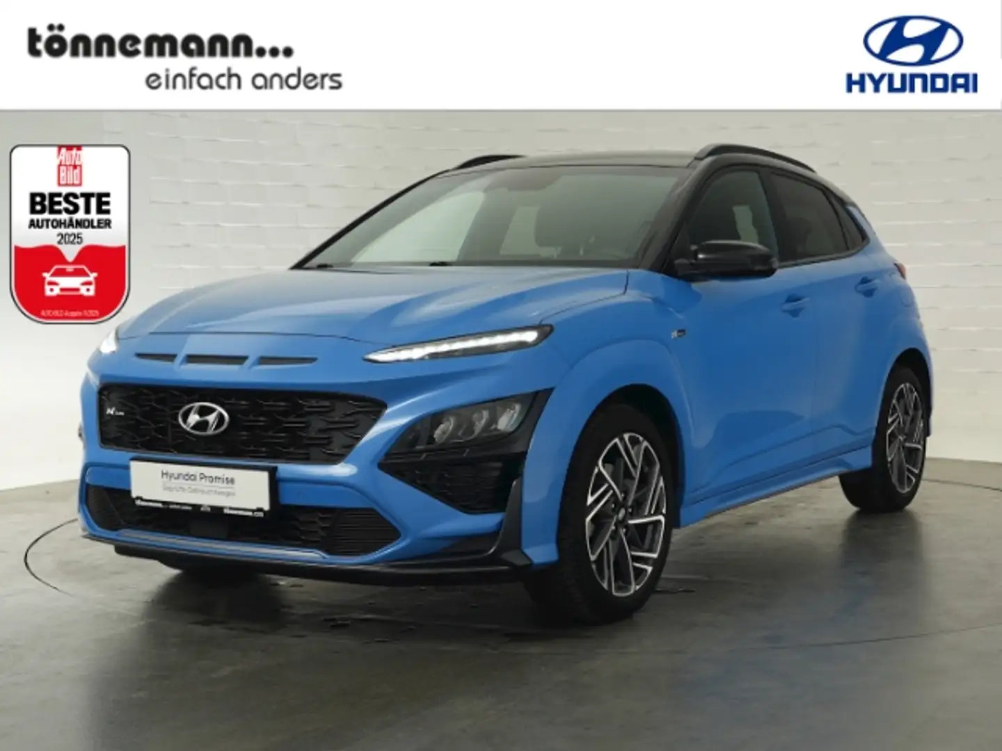 Hyundai KONA T-GDI N-LINE 48V+VOLL LED+NAVI+STANDHEIZUNG+SITZ-/ Blau - 1