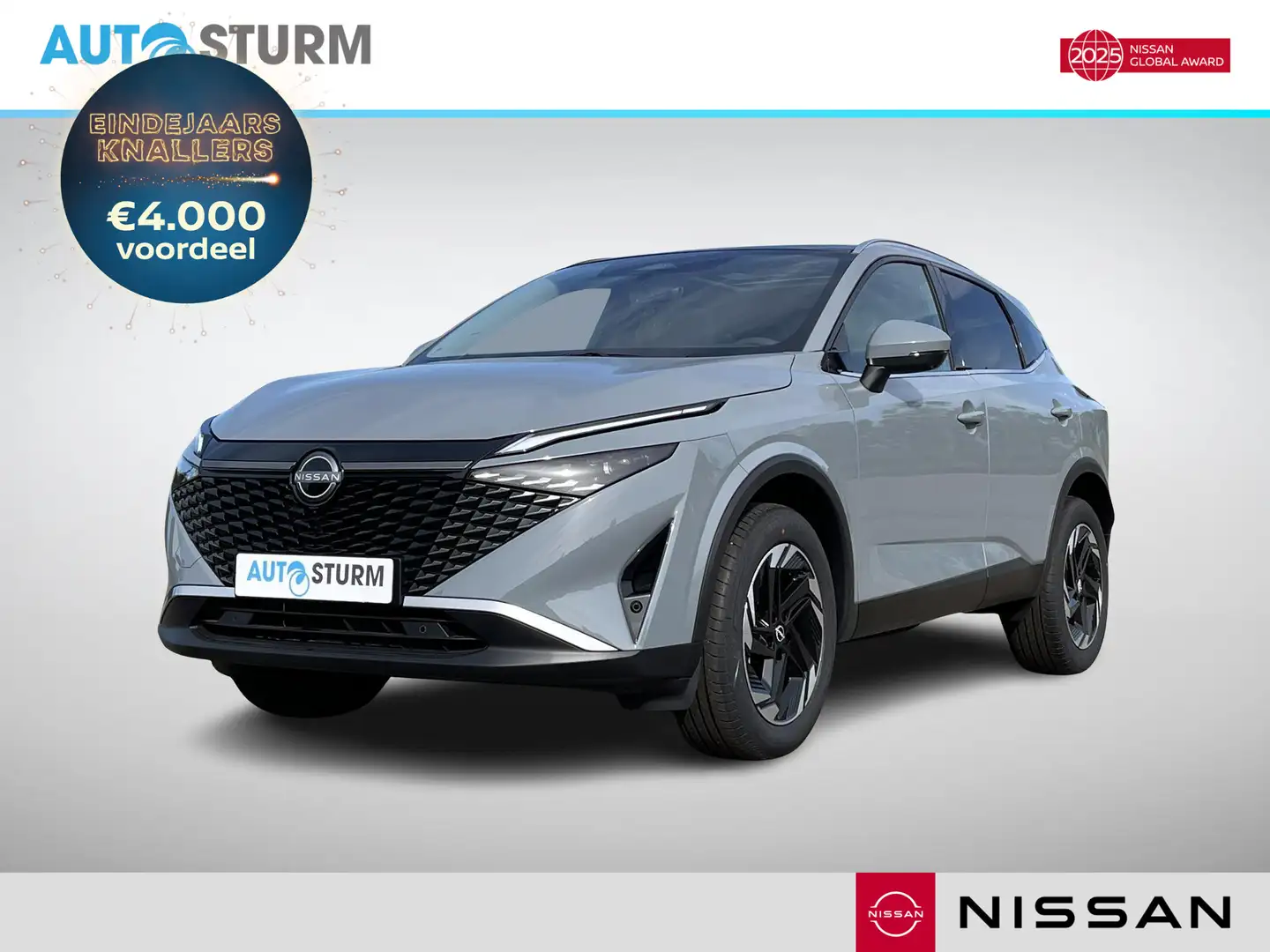 Nissan Qashqai 1.3 MHEV N-Connecta Panoramadak Grijs - 1