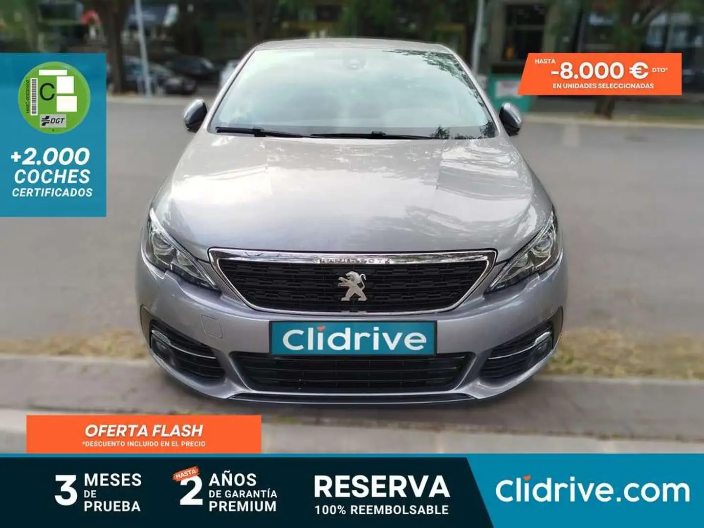 Peugeot 308 1.6BlueHDi S&S Style 100 Gris - 1