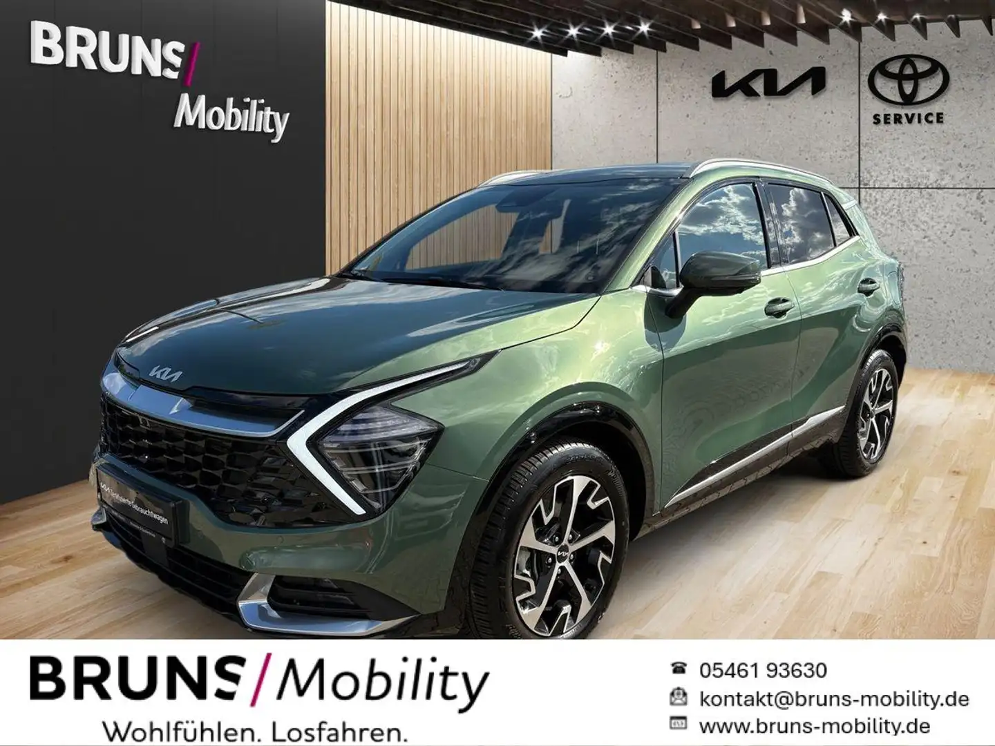 Kia Sportage 1.6 T DCT Spirit Drive-Wise 360 TWW AHK Grün - 1