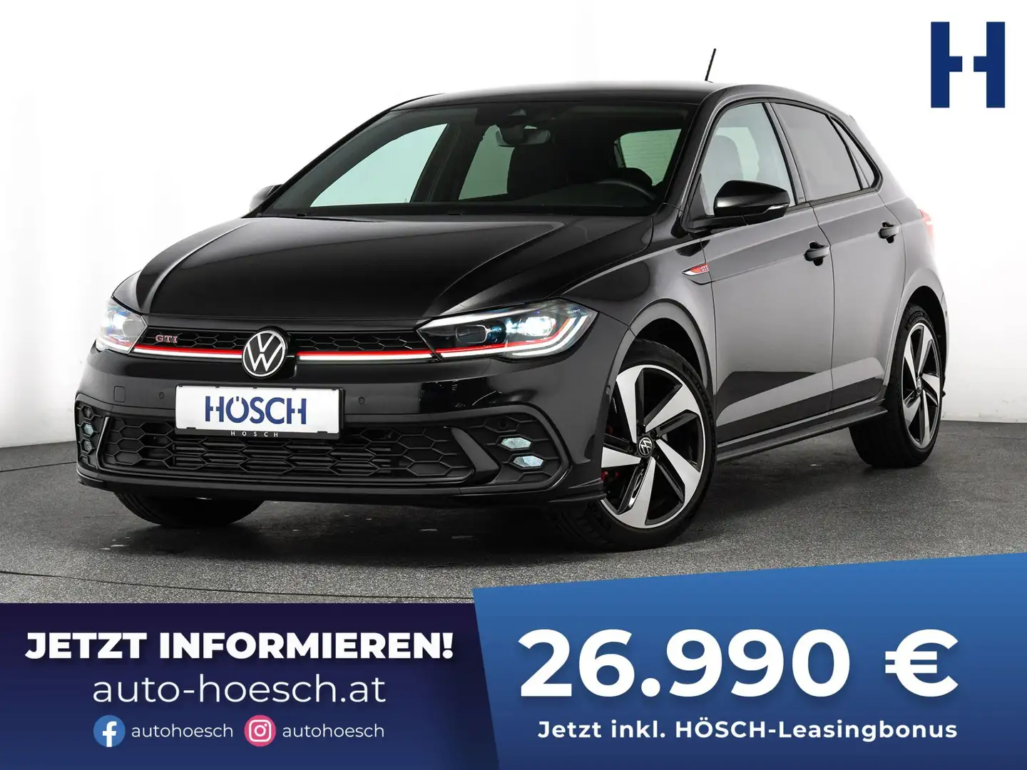 Volkswagen Polo GTI Aut. ASSISTENZ MATRIX WENIG KM++ Schwarz - 1