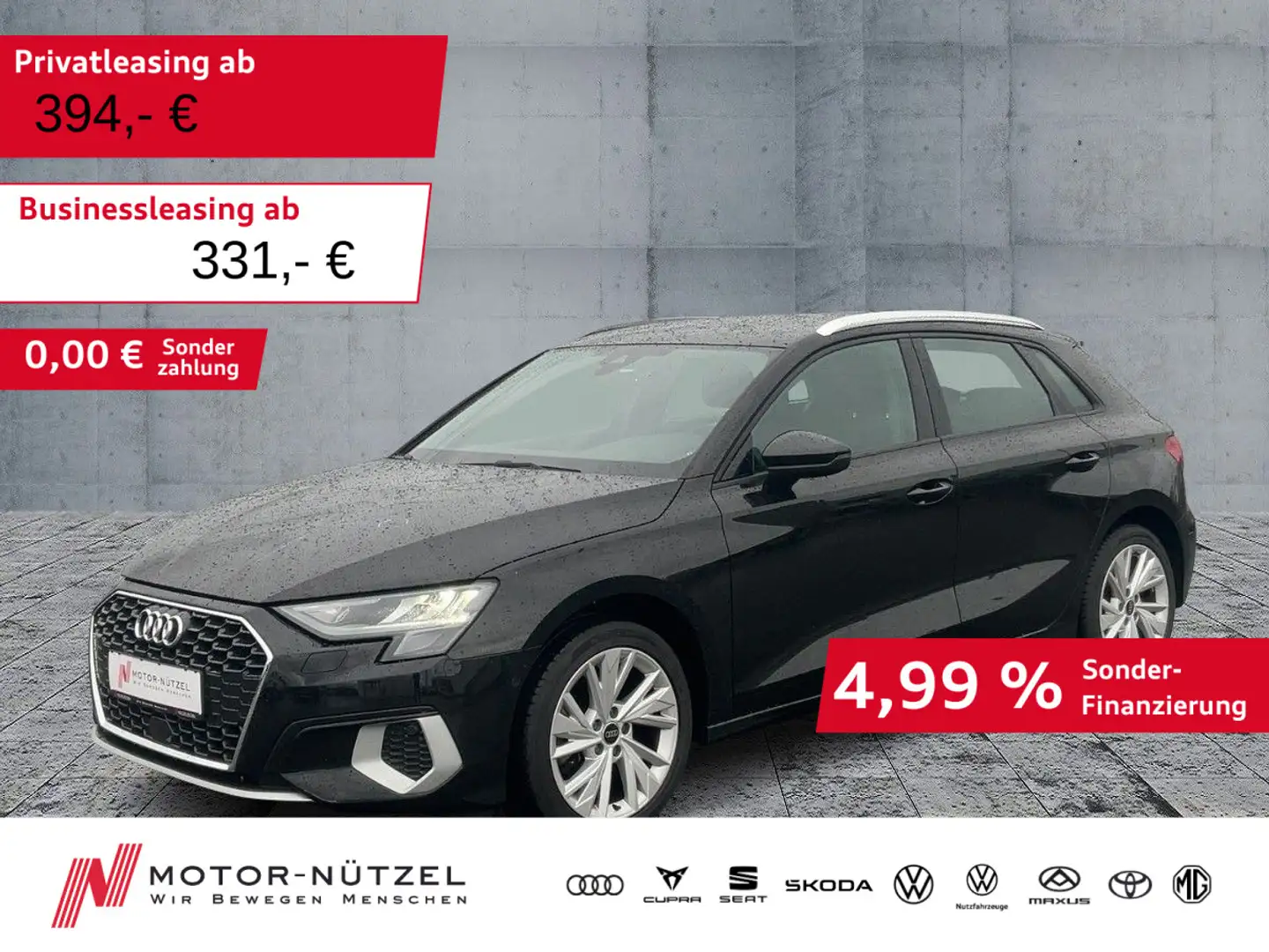 Audi A3 35 TDI S-TR ADVANCED 5JG+LED+NAV+VC Schwarz - 1