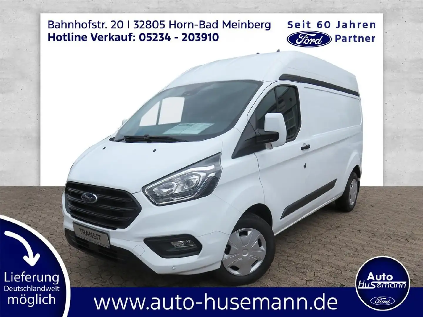 Ford Transit Custom Kasten 320 L2 Trend Weiß - 1