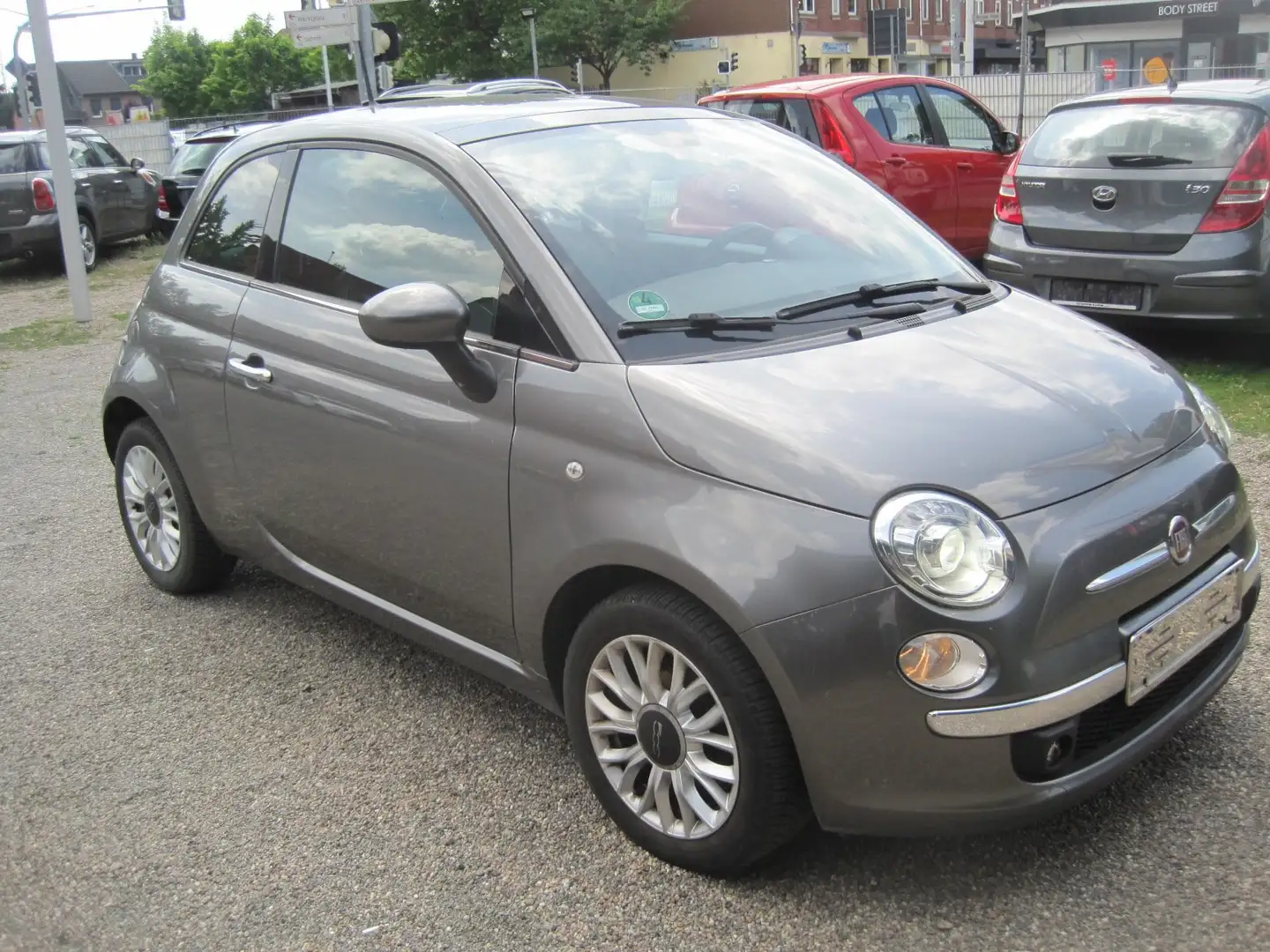 Fiat 500 Lounge-TÜV NEU-PANORAMADACH-LEDER-KLIMA Gris - 2