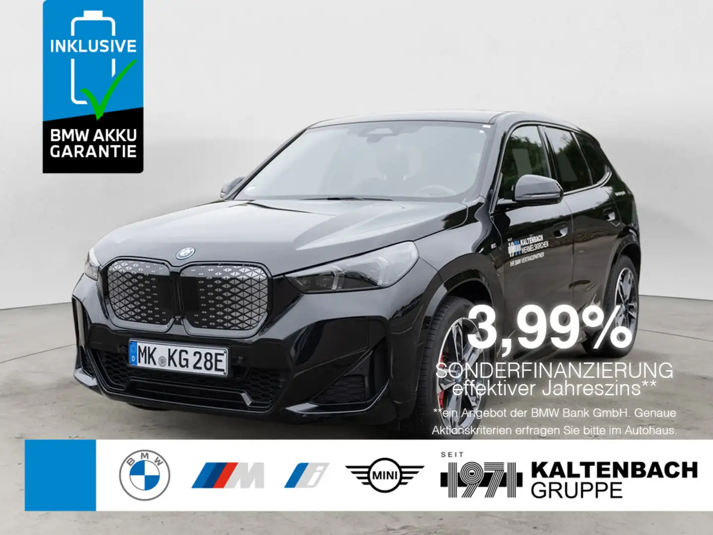 BMW iX1 eDrive 20 AHK HUD 360° LED NAVI H/K SHZ Schwarz - 1