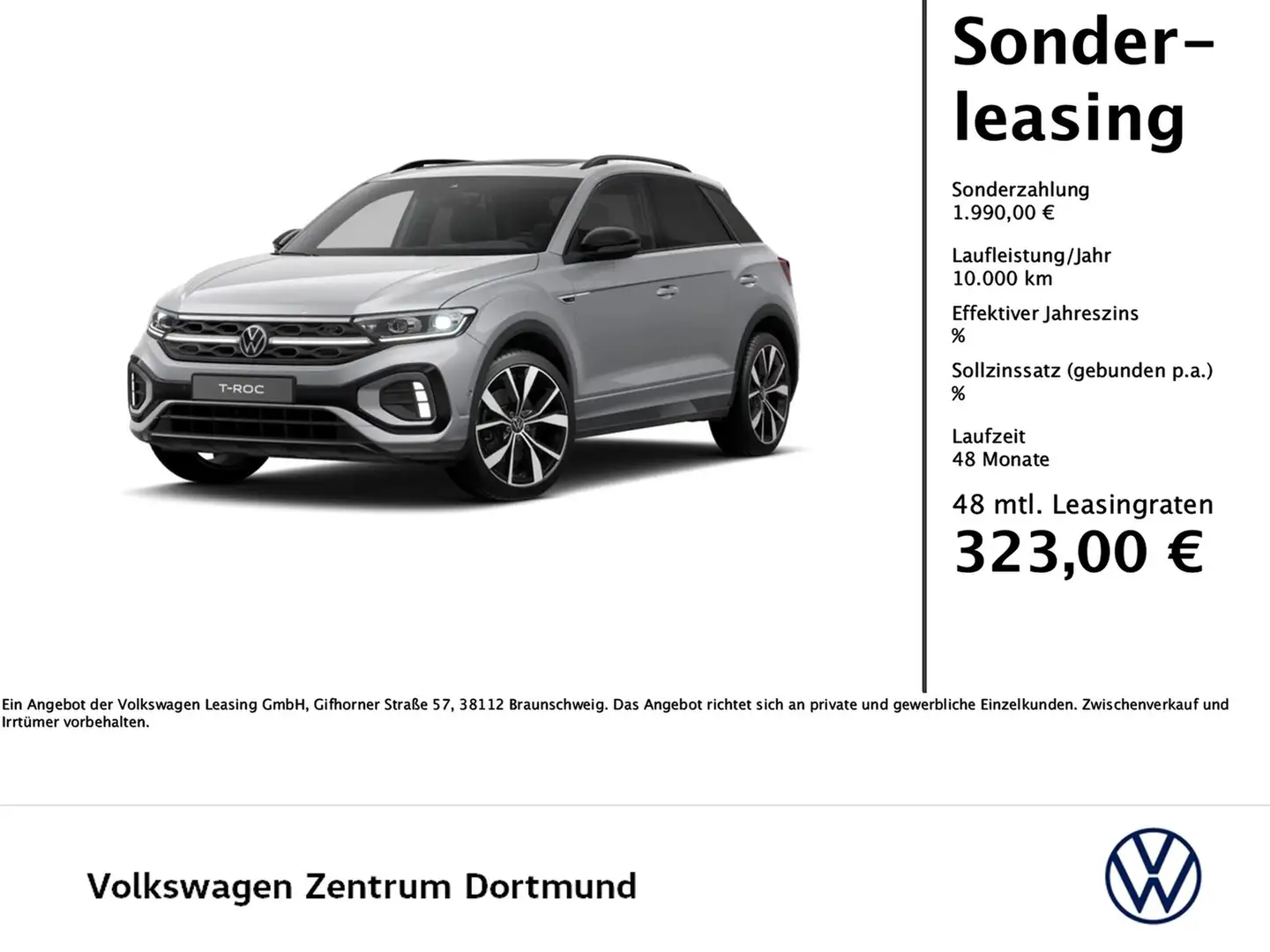 Volkswagen T-Roc 1.5 R-LINE DSG Zilver - 1