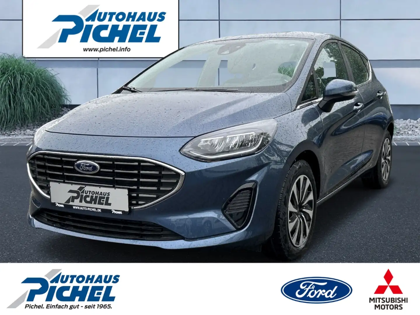 Ford Fiesta Titanium LED SCHEINWERFER+AUFFAHRWARNUNG+DAB+KLIMA Blau - 1