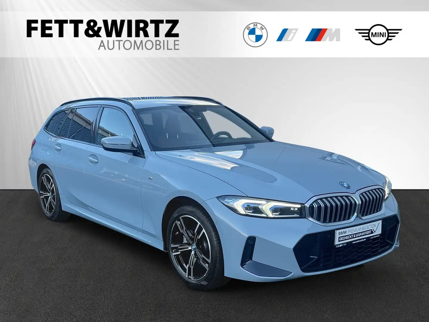 BMW 330 e xDrive Touring LR 485,-br.o.Anz.27 Mon/5'Km p.A. Grau - 1