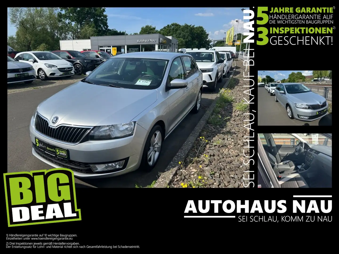 Skoda Rapid/Spaceback Rapid 1.2 TSI Spaceback Green tec Joy LM KlimaA Argent - 1