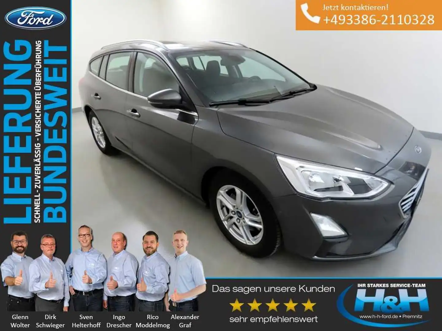 Ford Focus Turnier 1.0 EcoB Cool&Connect LED+Kamera Grau - 1
