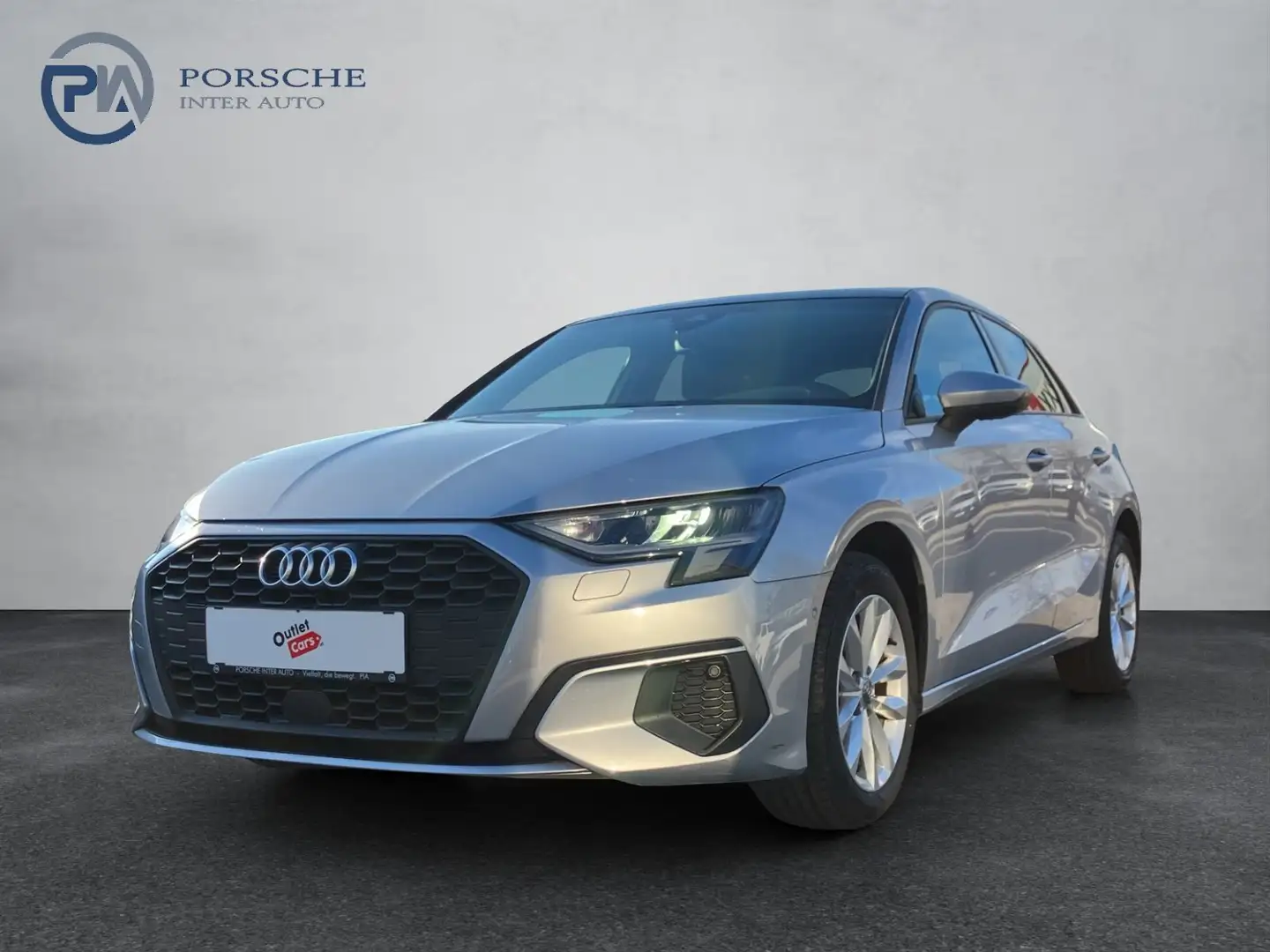 Audi A3 Sportback 30 TDI ASSIST+LED+LEDER+NAVI+Pano Silber - 2
