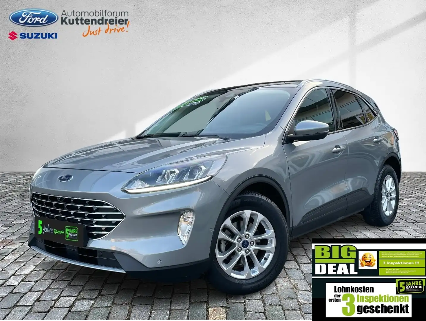 Ford Kuga Titanium Glasdach Navi Kamera Lenkr.Sitzhei. Zilver - 1