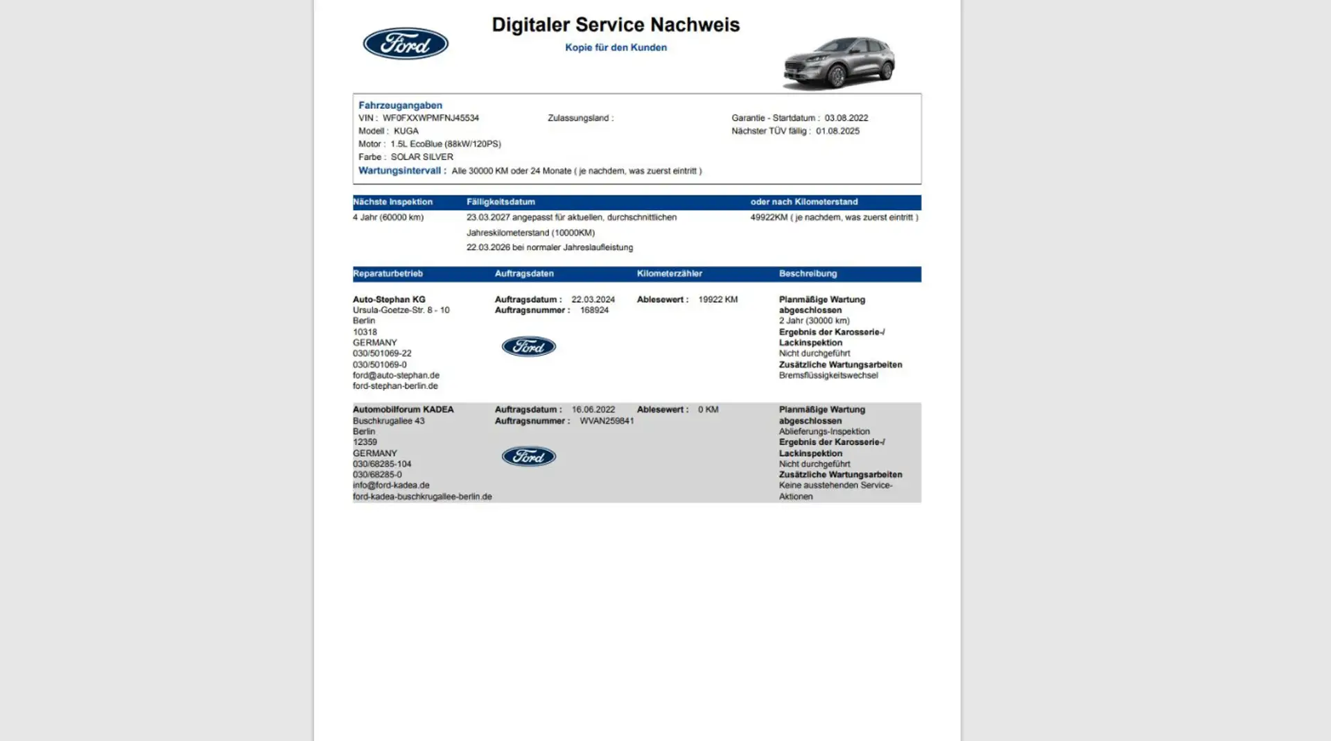 Ford Kuga Titanium Glasdach Navi Kamera Lenkr.Sitzhei. Zilver - 2