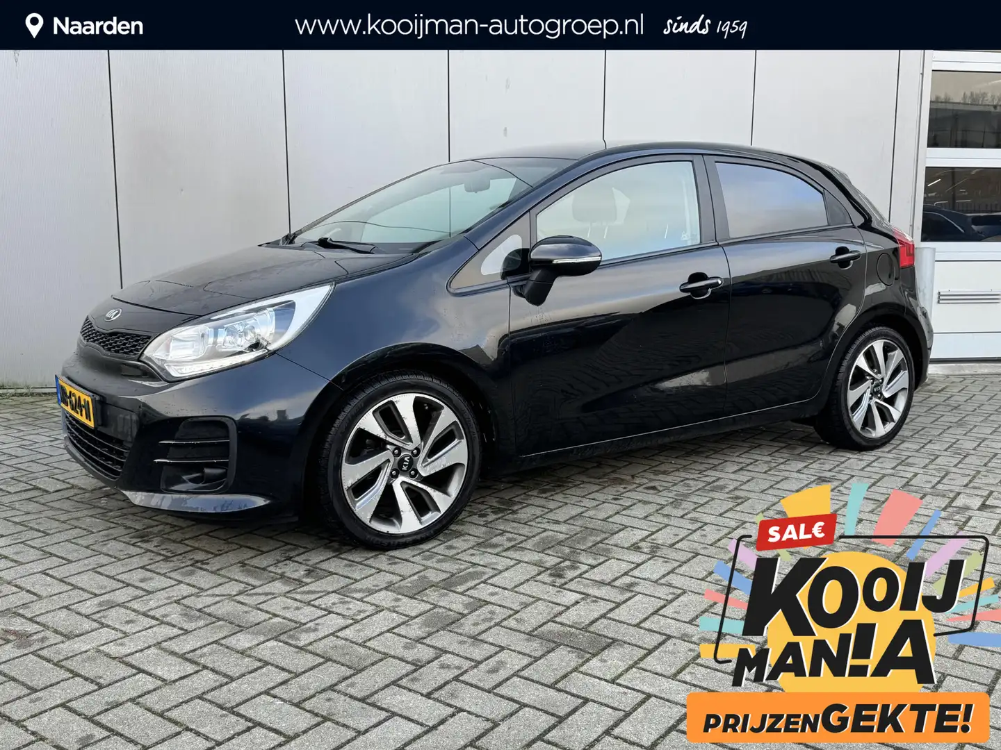 Kia Rio 1.2 CVVT ExecutiveLine | Cruise control | Parkeer Zwart - 1