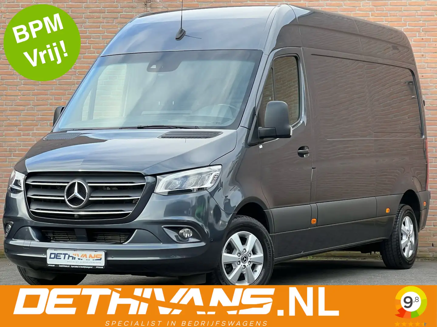 Mercedes-Benz Sprinter 214CDI 143PK 9G-Tronic L2H2 / Distronic / M-Bux / Grijs - 1