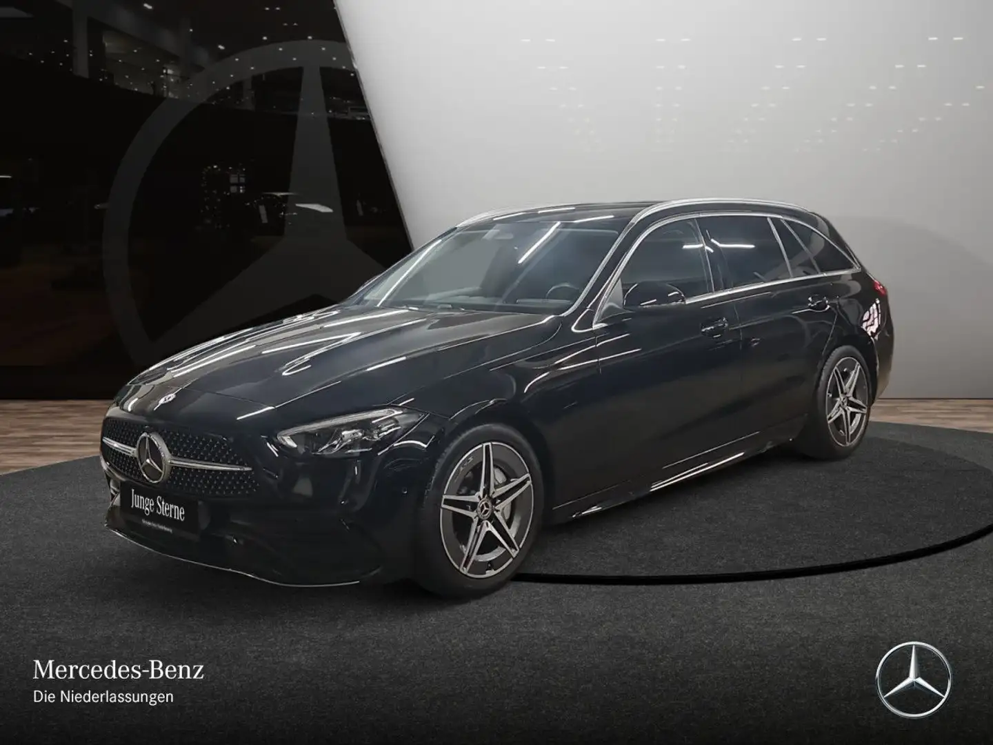 Mercedes-Benz C 220 d T 4M AMG+PANO+LED+KAMERA+TOTW+KEYLESS+9G Schwarz - 2