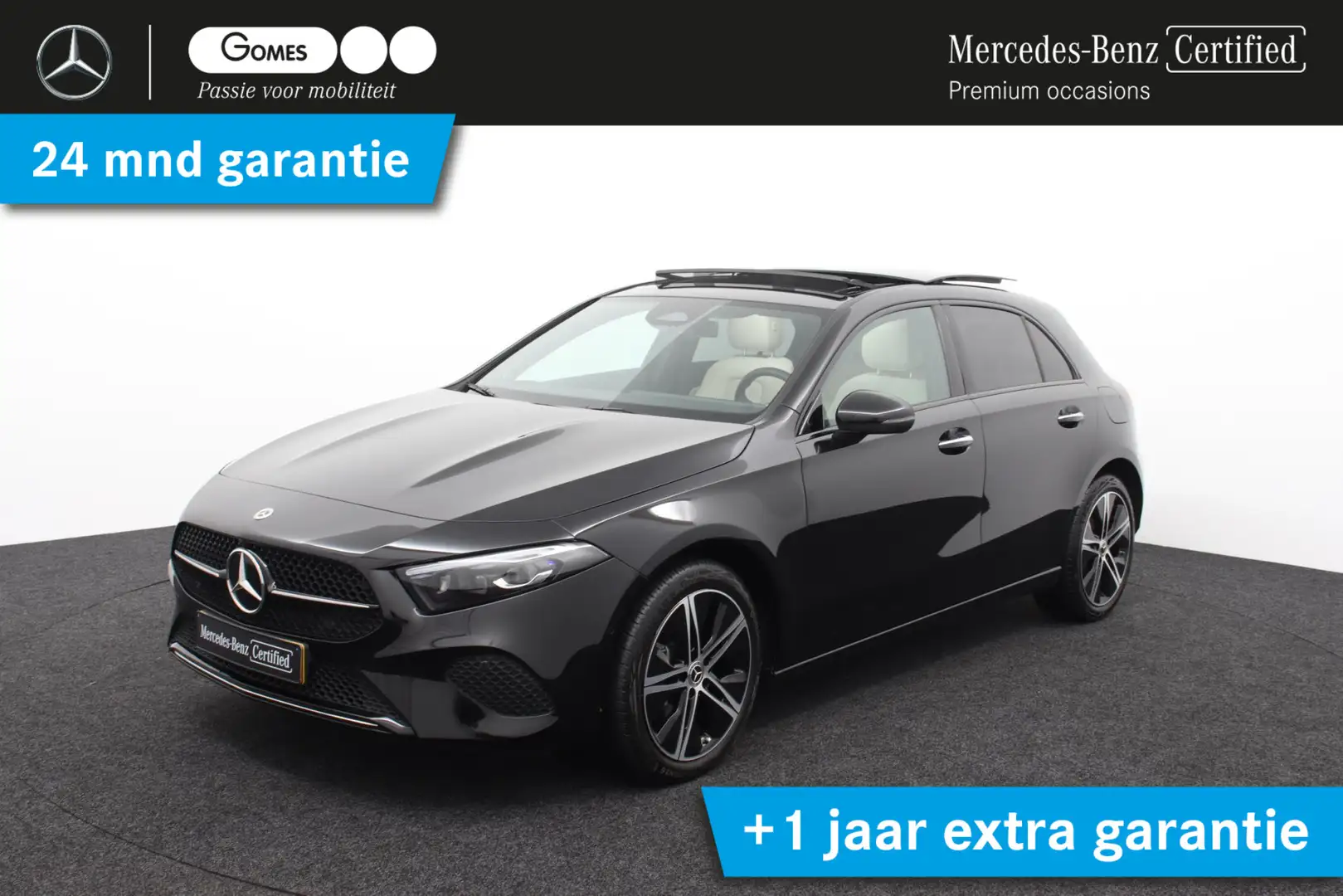 Mercedes-Benz A 250 e | Beige leder | Panoramadak | Zwart - 1