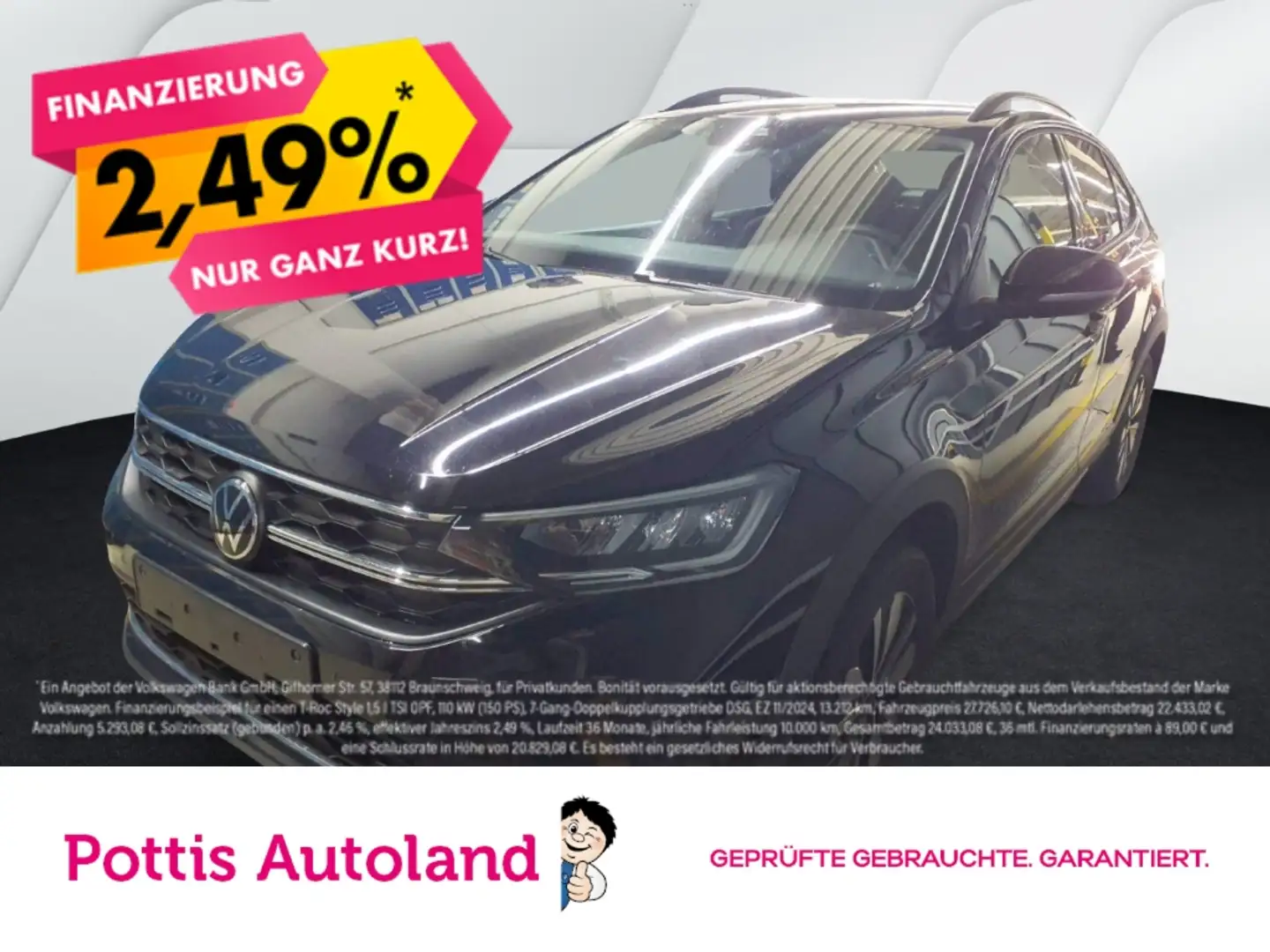 Volkswagen Taigo 1.0 TSI GOAL NAVI PDC LED SITZHZG Schwarz - 1