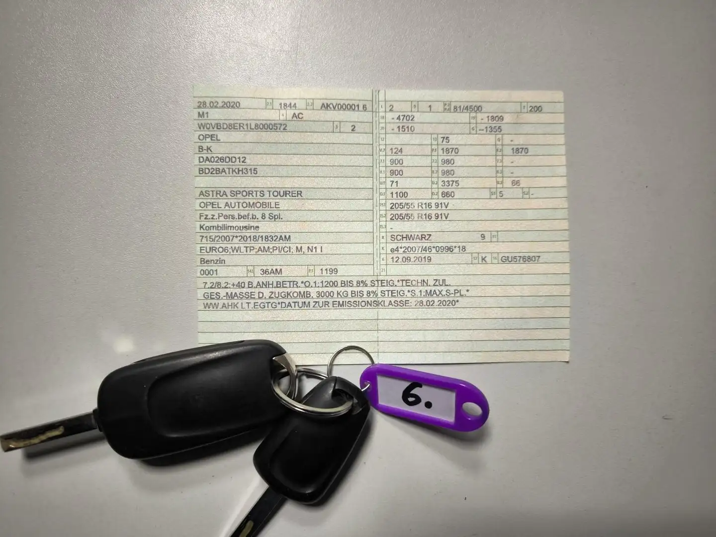 Opel Astra K  Tourer 1.2 TSI MotorKontrolLampe aktiv - 2