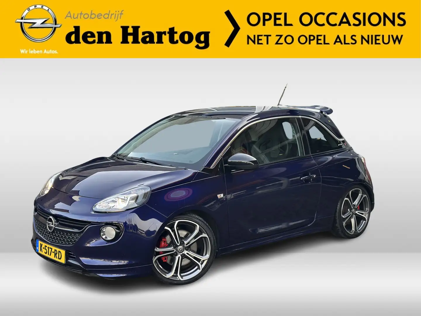 Opel Adam 1.4 Turbo S 150PK Apple Carplay/Android Auto ECC Bleu - 1