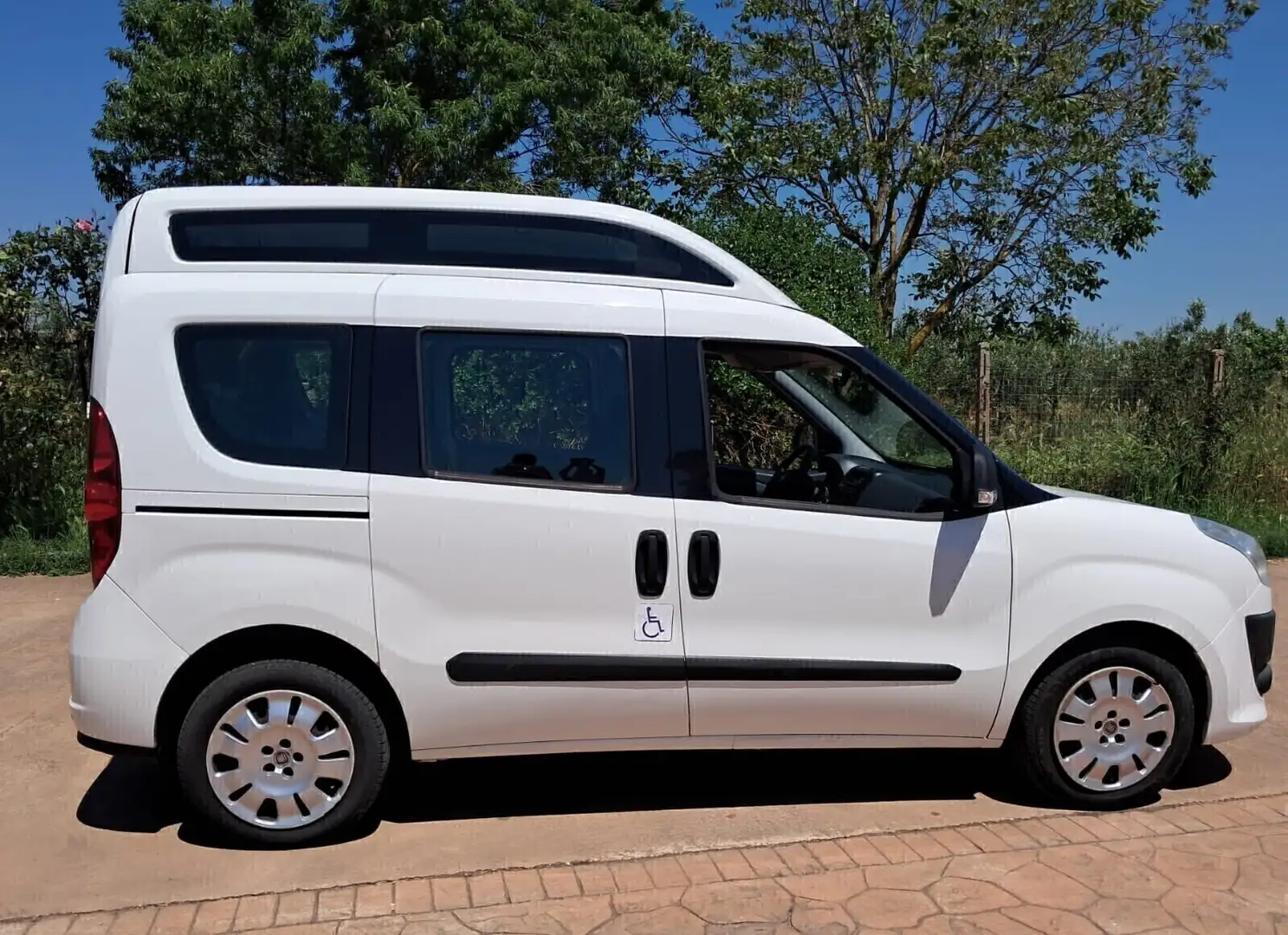 Fiat Doblo Doblò 1.6 TETTO ALTO TRASPORTO DISABILI Bianco - 2