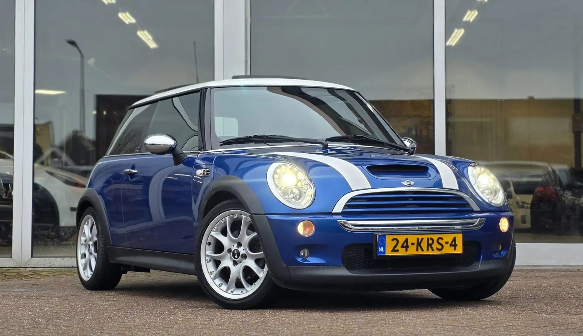 MINI Cooper S Mini 1.6 Chili Leer Premium audio Schuif/kanteldak Bleu - 2