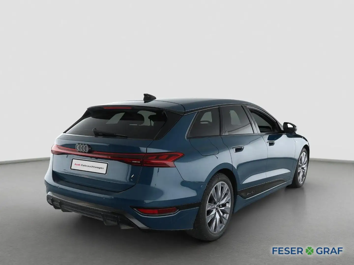 Audi A6 Avant e-tron S line-Luft-AHK-HuD-B&O-Matrix- Blau - 2