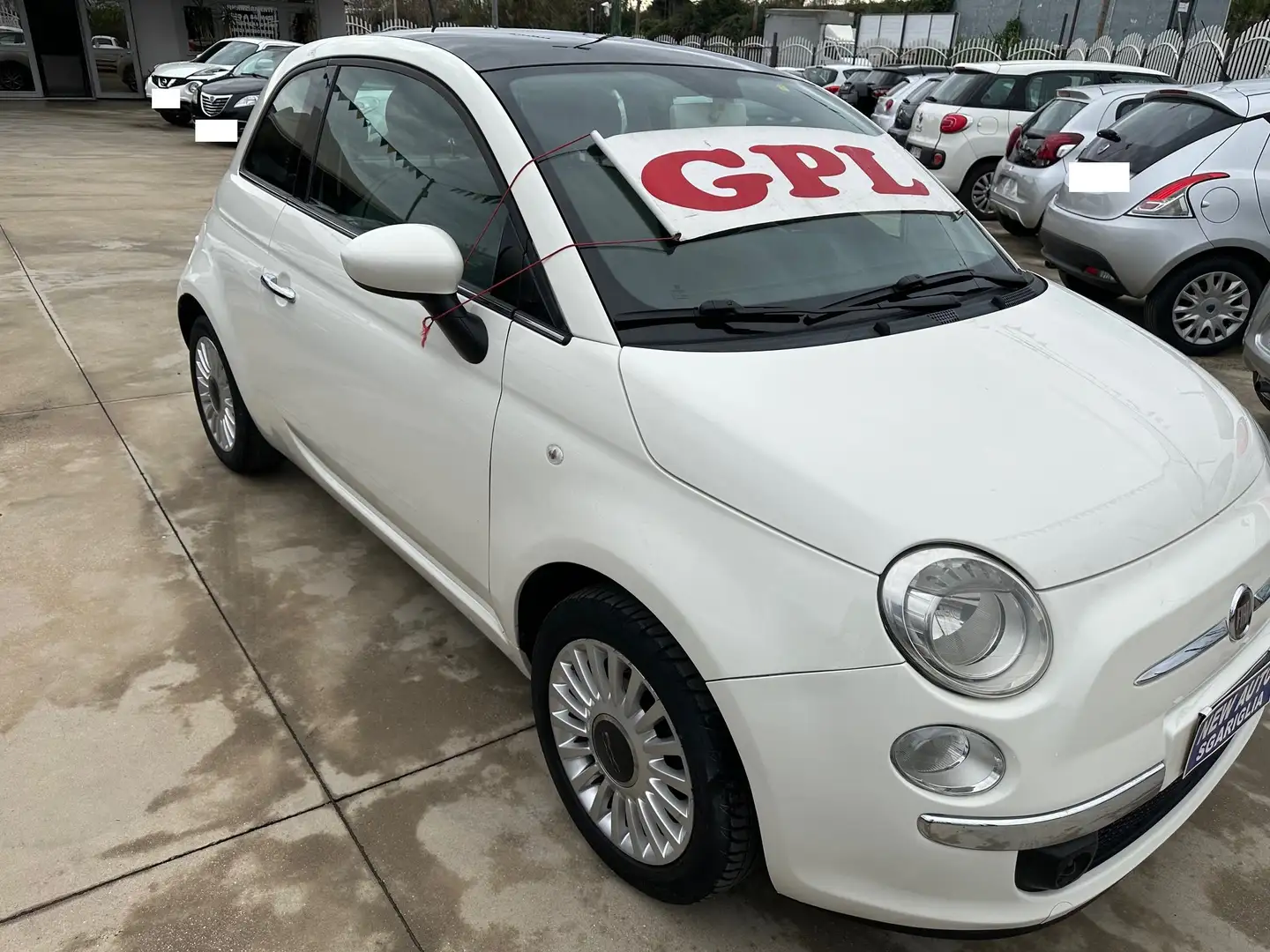Fiat 500 500 1.2 easypower Lounge Gpl 69cv Blanc - 1