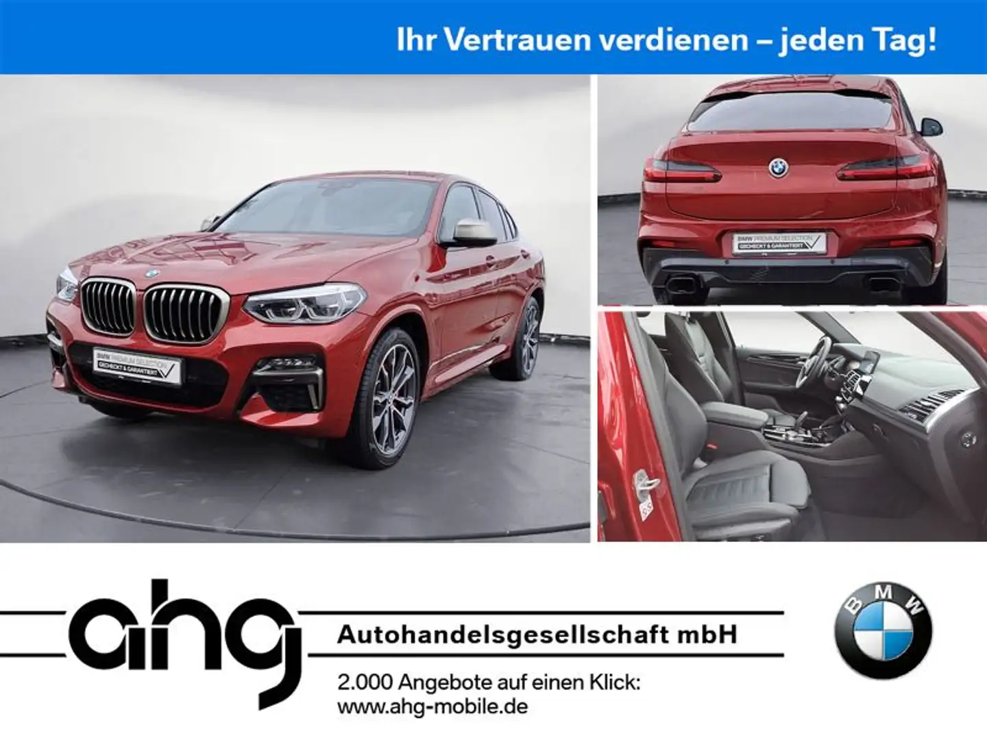 BMW X4 M i Innovationsp. Sport Aut. Panorama HIFI Czerwony - 1