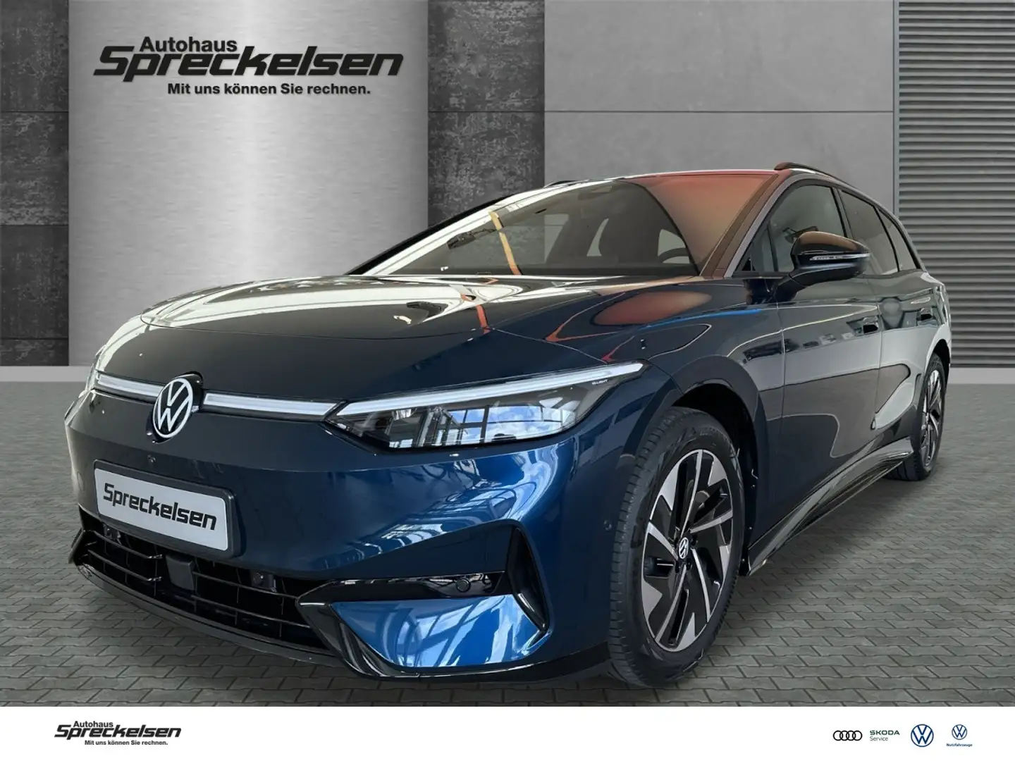 Volkswagen ID.7 Tourer Pro 210 kW (286 PS) 77 kWh 1-Gang-Automatik Blau - 1