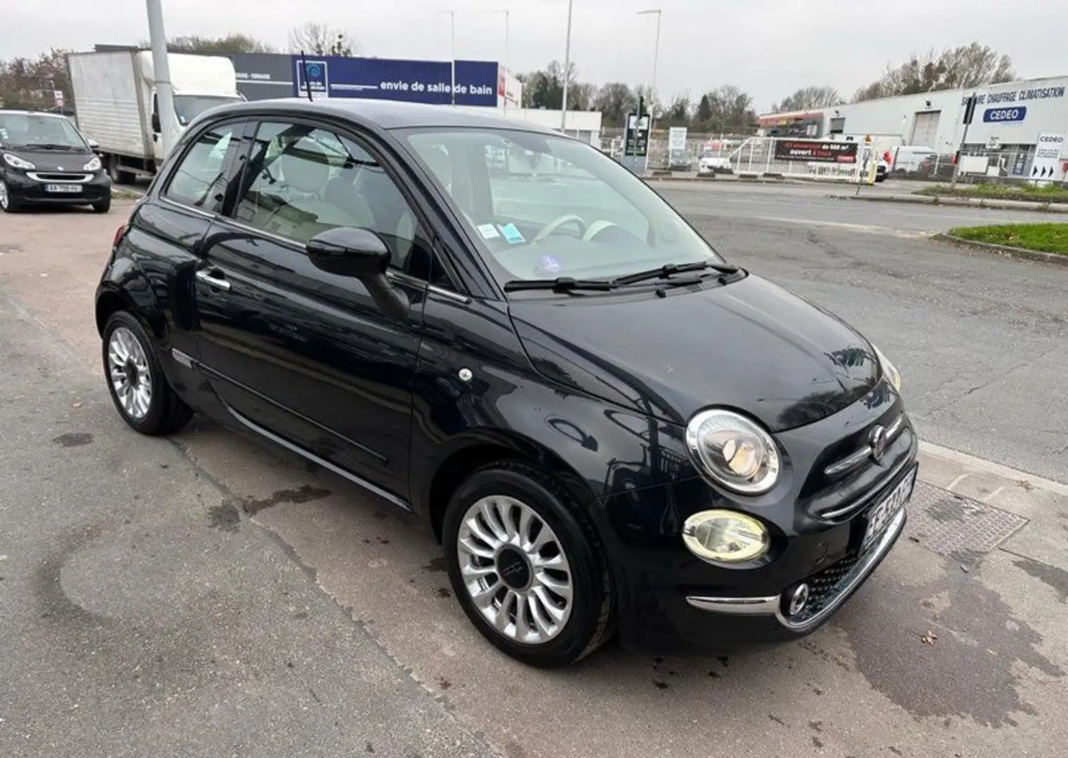 Fiat 500 (2) 1.2 69ch Lounge 2016 Noir - 2