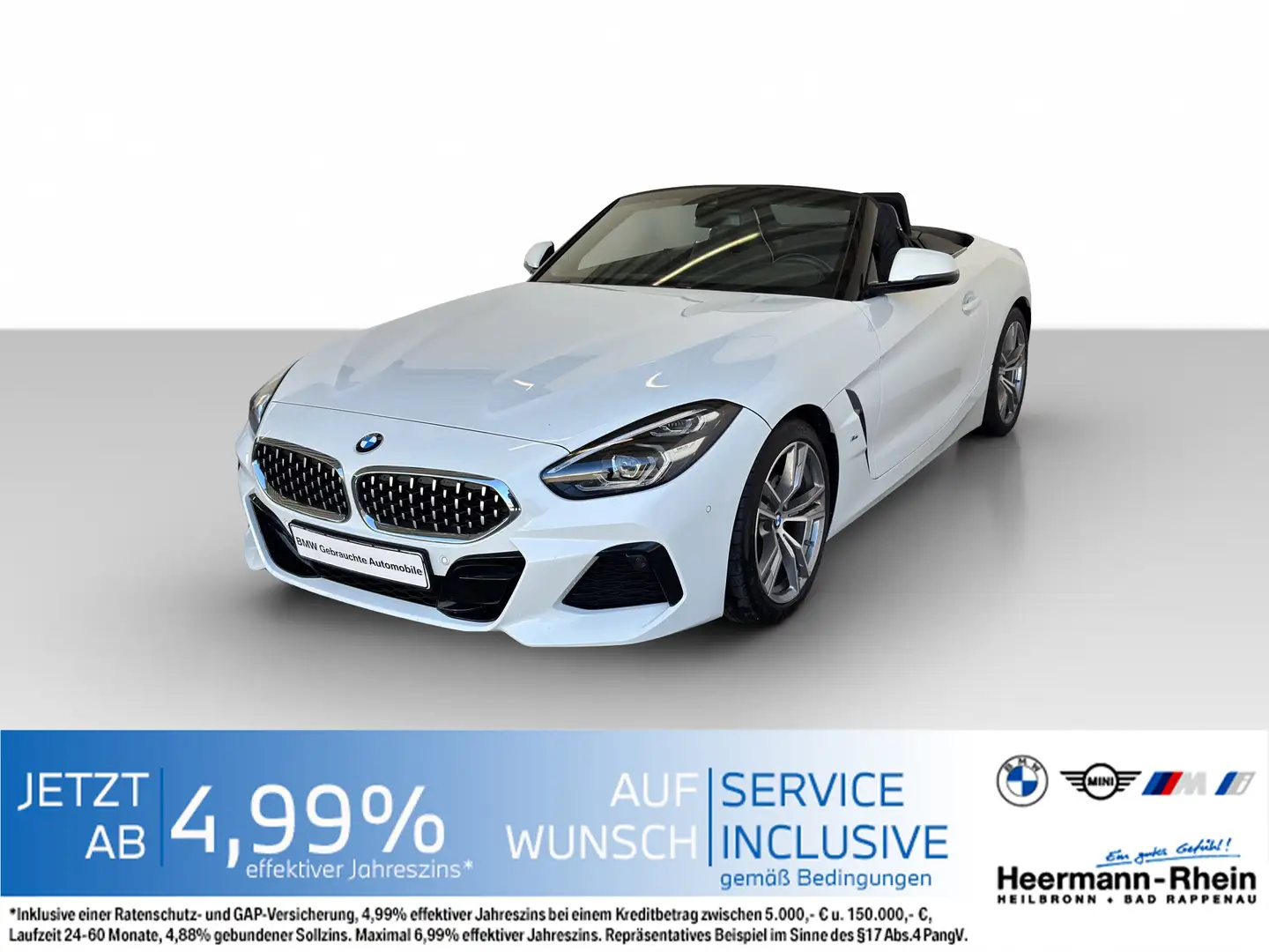 BMW Z4 sDrive 20i M Sport LiveCock.H/K.ParkAss.SHZ. Weiß - 2