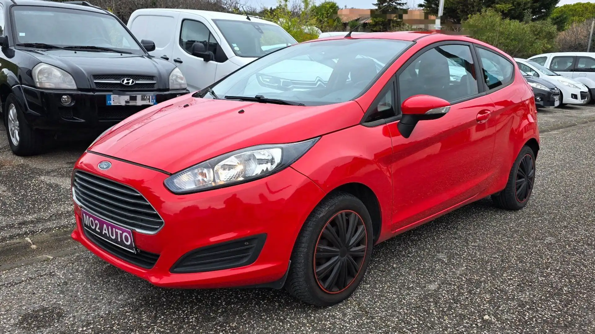 Ford Fiesta 1.0 ecoboost 100ch 2014 145.000kms clim reg radar Rouge - 1