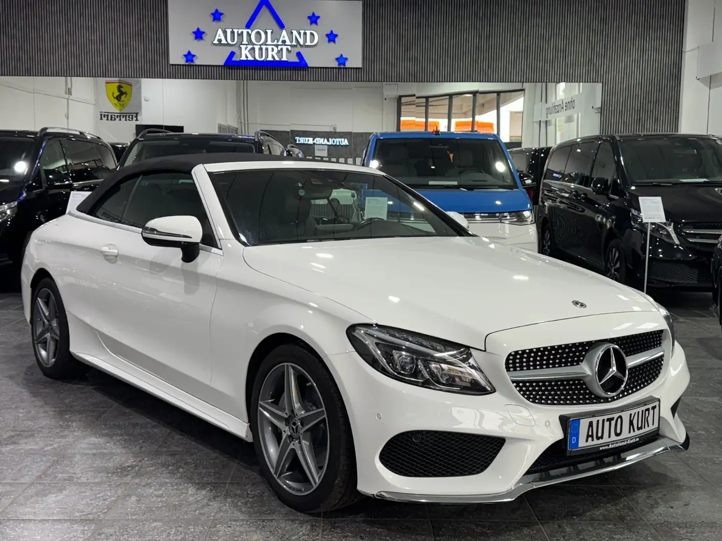 Mercedes-Benz C 180 Burmest*Autom.*Navi*IlS*Leder*Airscarf*AMG Blanc - 1