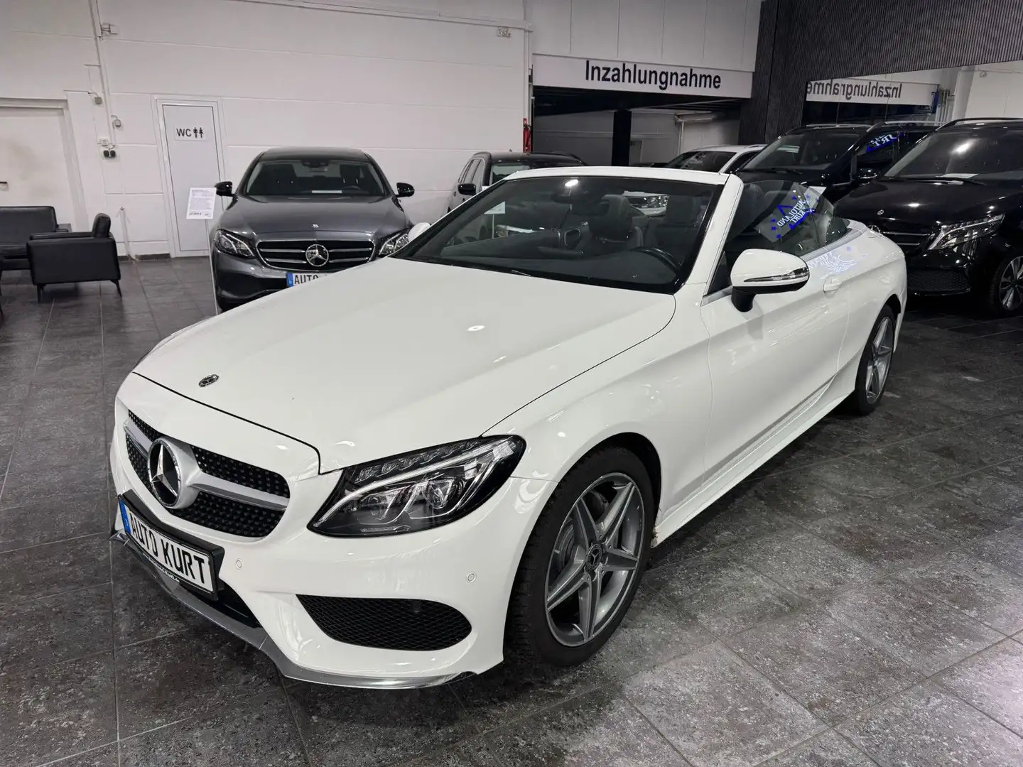 Mercedes-Benz C 180 Burmest*Autom.*Navi*IlS*Leder*Airscarf*AMG Blanc - 2