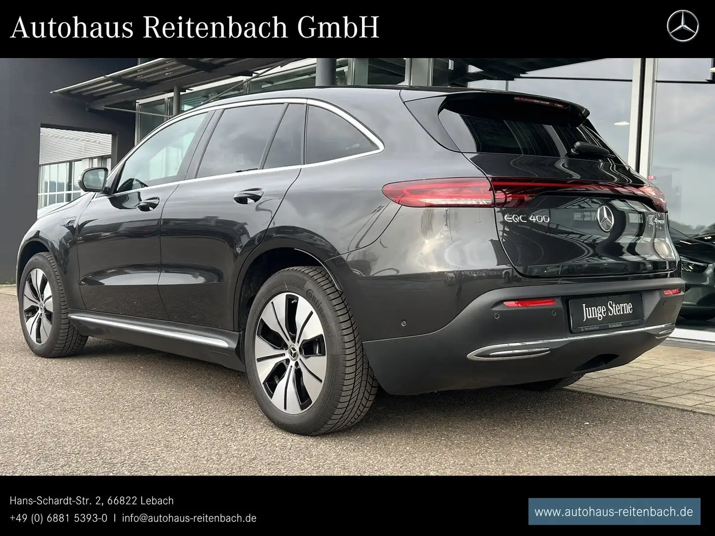 Mercedes-Benz EQC 400 EQC400 4M DISTR+AHK+SHD 360+MULTIBEAM+EASYPA+19" Grau - 2