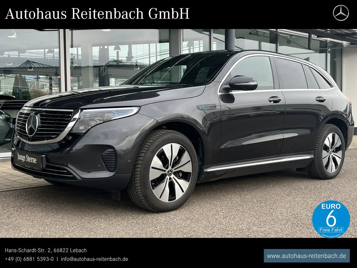 Mercedes-Benz EQC 400 EQC400 4M DISTR+AHK+SHD 360+MULTIBEAM+EASYPA+19" Grau - 1
