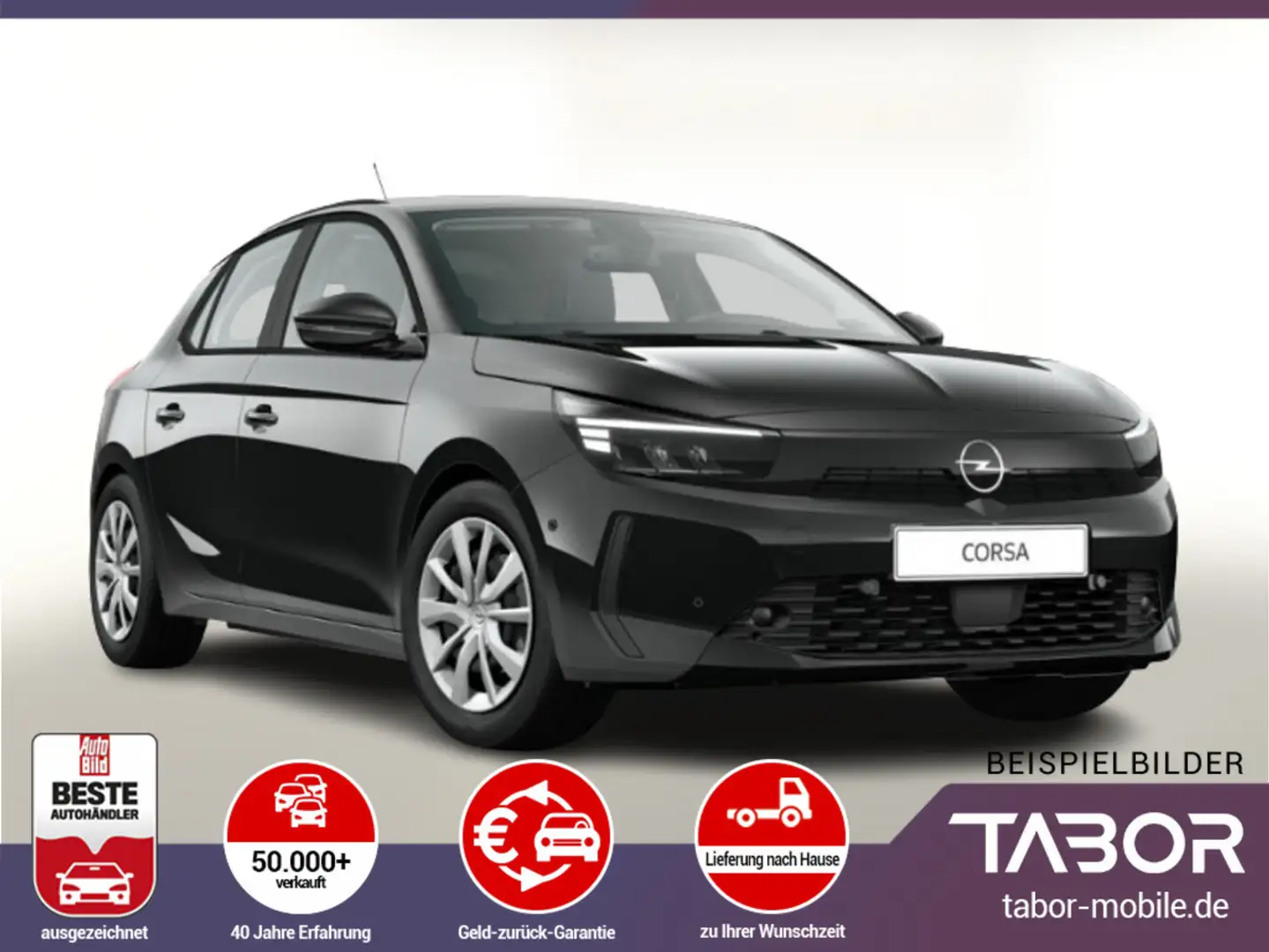 Opel Corsa 1.2 Turbo 100 Edition LED SichtP PDC Temp Negro - 1
