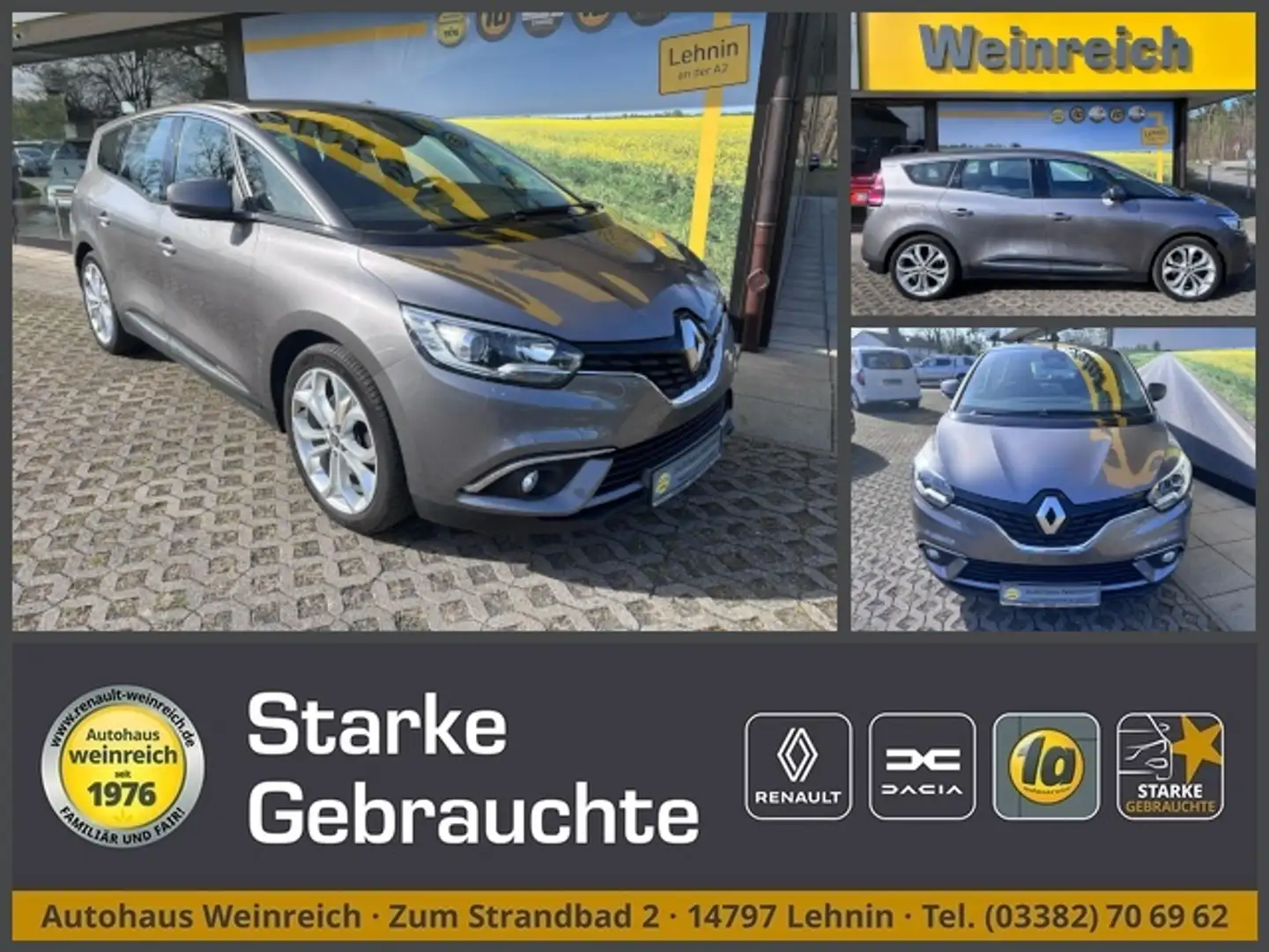 Renault Grand Scenic 7-Sitzer mit Navi & Klima Klima Navi Einparkhilfe Grijs - 1