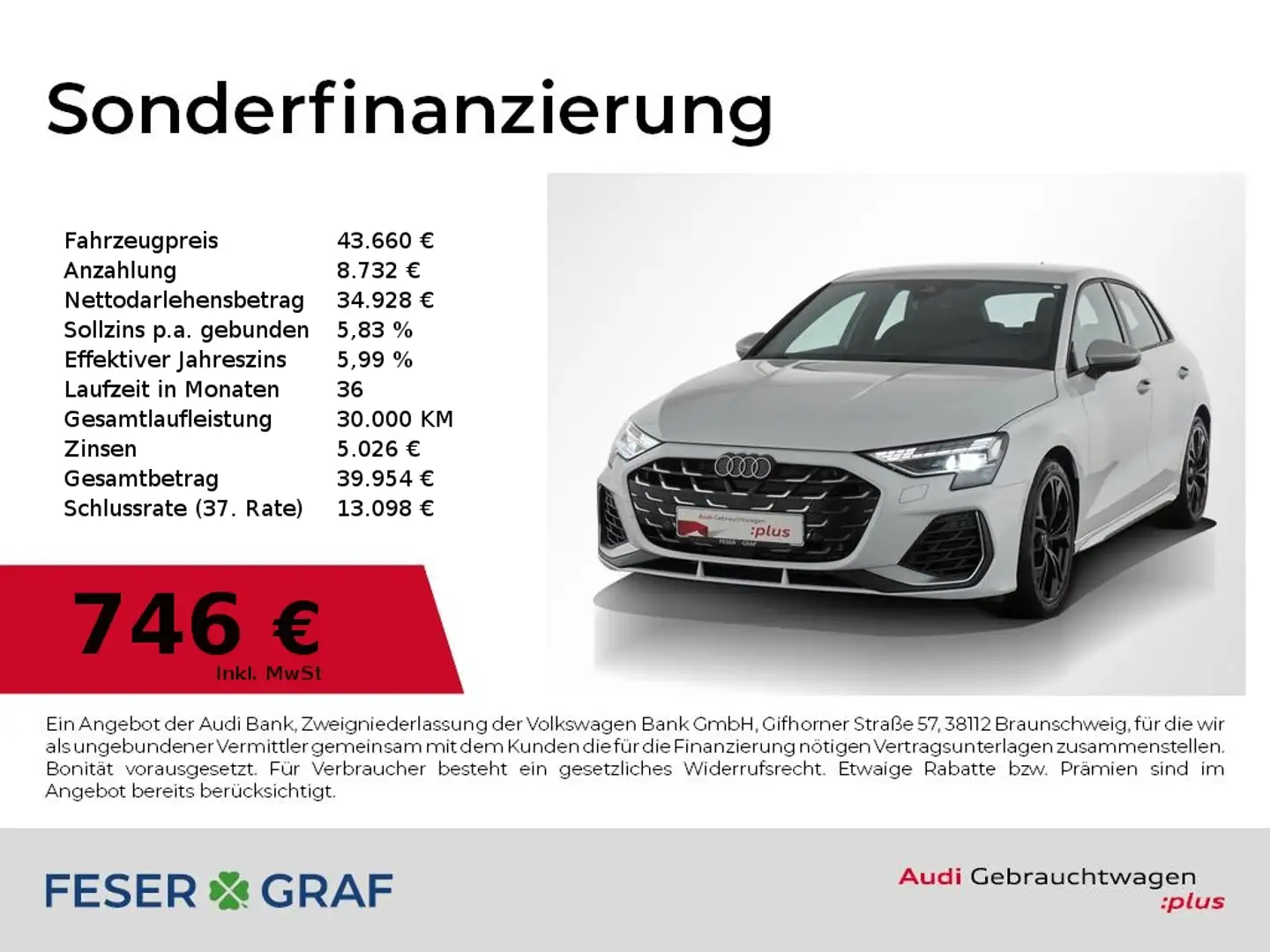 Audi S3 Sportback 2.0 TFSI S tronic Matrix Navi 18` Weiß - 1