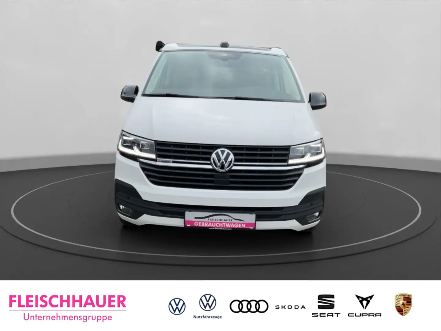 Volkswagen T6.1 California Beach 2.0 TDI DSG Klima StandHZG AHK-ab. Navi Digi Weiß - 2